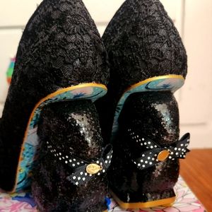 Irregular choice black bunnies 39